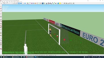 SketchUp 2017 +  MSPhysics Euro 2020 Free Kick ©21-Jun-2021