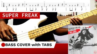Super Freak - Rick James (BASS COVER + TABS)