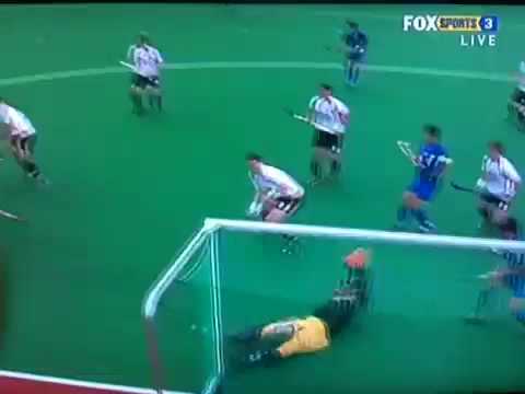 Amazing hockey goalkeeping