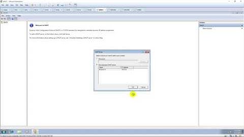 Configure to manage DHCP on windows 7