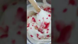 Easy Keto Strawberry Cheesecake Ice Cream (No Churn) (Nut Free and Gluten Free)