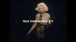 Marilyn Monroe le canta feliz cumpleaños happy birthday al presidente Kennedy