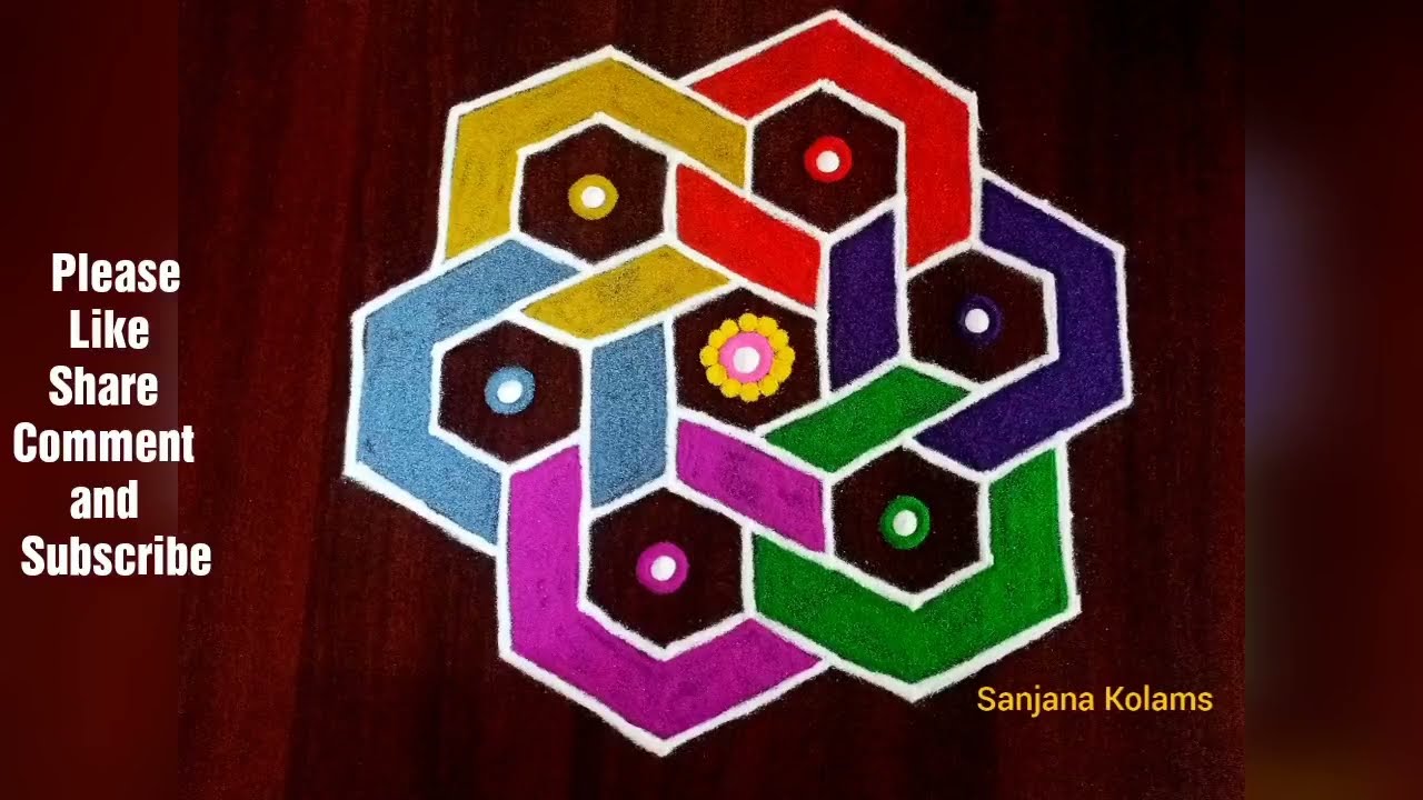 234. New year and Margazhi Special Rangoli/ Friday and Festival Rangoli/PandagaMuggu /CreativeDesign