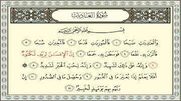 ادريس ابكر سورة العاديات #100