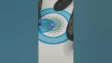 Beautiful Spirograph Pattern #art #asmr #asmrvideo #asmrsounds #satisfying #spirograph #drawing