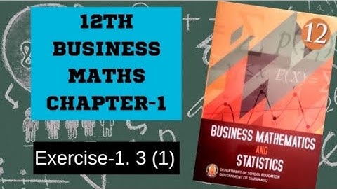 Applications of matrices and determinants 12th Business maths Chapter -1 Exercise-1.3 [1]