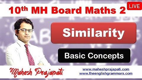 Similarity | 10th Maths 2 Chapter 1 Similarity Practice Set 1.1 | Mahesh Prajapati