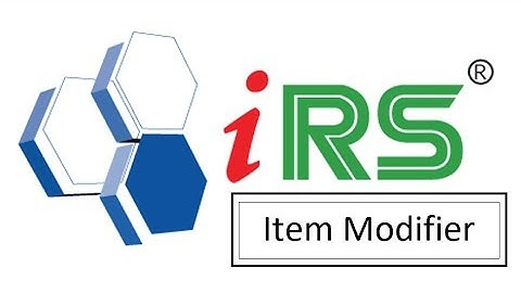 IRS FnB Plus - Item Modifier