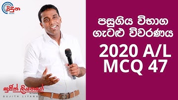 G.C.E. A/L Physics 2020 (Question 47) - භෞතික විද්‍යාව පසුගිය විභාග ගැටළු විවරණය
