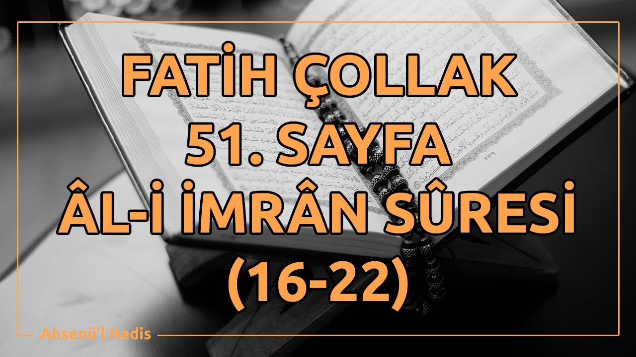 Fatih ollak   51Sayfa   l i mrn Suresi 16 22