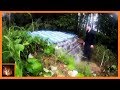 Building Shelter from plastic bottles, Bushcraft camp