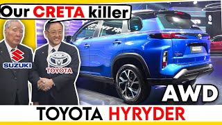 अकेली Creta Rival जो असली SUV है | 2022 Toyota Hyryder Hyrbid SUV Official Launch Details
