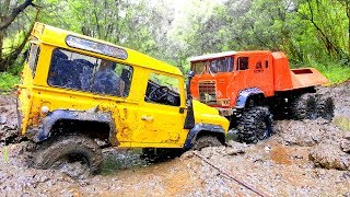 RC Trucks Mudding - Land Rover Defender 4x4 and The Beast RC4WD 6x6 Part Two - RC Extreme Pictures