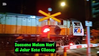 'Suasana Malam Hari di Jalur Kora Cilacap '🚆