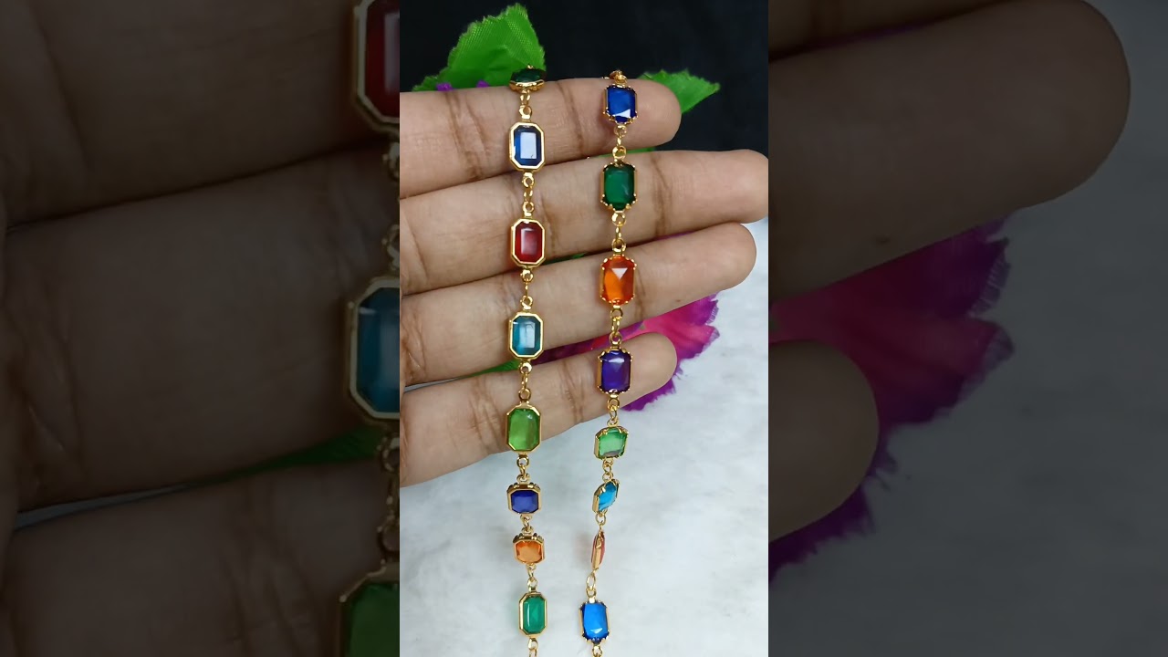 Latest stone chain design|8754252999 