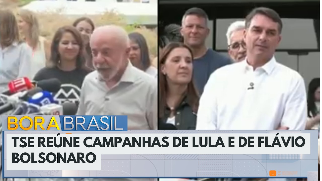 TSE reúne campanhas de Lula e Flávio Bolsonaro para discutir decisões | Bora Brasil