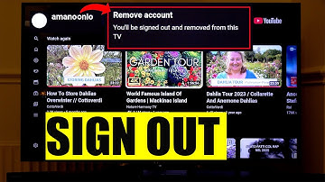 HOW TO SIGN OUT OF YOUTUBE ON TV