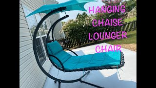 Hanging Chaise Lounge Chair w/Canopy: Assembly (Best Choice Products)