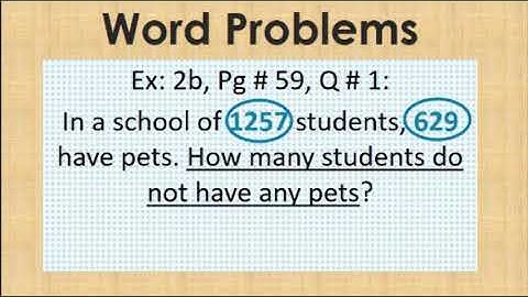 Class 3, Math, Video 10b, Explanation of Subtraction, Word problem no. 1, Countdown page no. 59