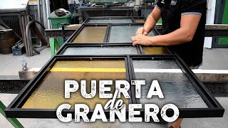 PUERTA DE GRANERO CON CRISTAL IMPRESO