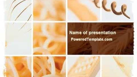 Pasta PowerPoint Template by PoweredTemplate.com