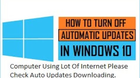 Block/Disable Windows Update Permanently.