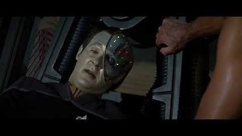 Star Trek First Contact: Data Tempted by The Borg Queen