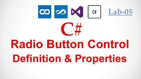 C# in Urdu  - RadioButton Control Definition with Properties and Events