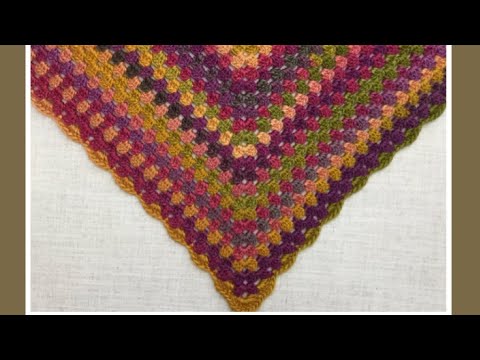 코바늘 삼각스카프 / Crochet Triangle Scarf