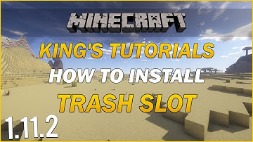 Minecraft 1.11.2: How to install Trash Slot Mod | Minecraft Tutorial