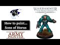 Warhammer the horus heresy  how to paint sons of horus tutorial