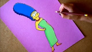 Drawing Marge Simpson Cartoon Character from The Simpsons.(This Speed Drawing video shows How to Draw Marge Simpson Cartoon Character from The Simpsons. Drawing Soft Pastel and other art materials. Art Time ..., 2016-06-17T10:54:37.000Z)