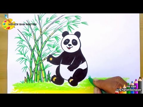 Vẽ Con Gấu Trúc Dễ Thương/How To Draw A Panda - Youtube