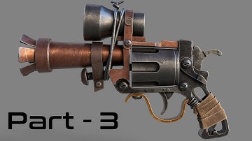 Makeshift revolver pistol Part 3 3d Modeling in Blender 3.4