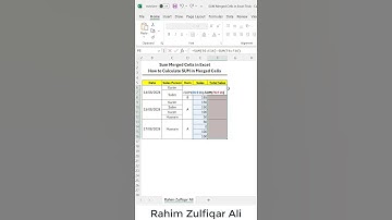 Sum uneven merged cells in Excel - FinanceINME  #excel #exceltricks #exceltips