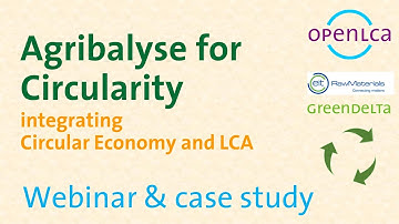 Webinar: Introducing Agribalyse for Circularity, an LCA database with circularity indicators