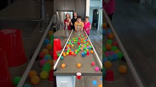 We made a new game with Ping Pong Balls #familyfun #gameshorts #partygames