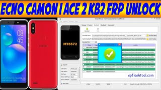 Tecno Camon I ace 2 (kb2) Frp Unlock Sp Flash Tool One Click Unlock 100%Work By Mobile Tech Channel