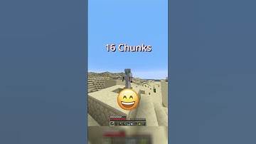 Render Distance Comparison | #foryou #minecraft #noobvspro #hacker #amateur #pro #lol #clips #meme