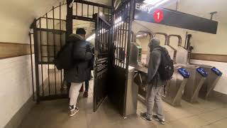 People not paying the New York City subway fare