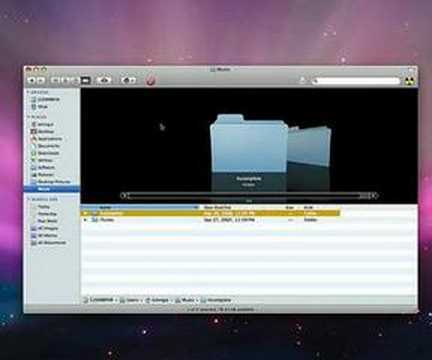 Mac OS X Leopard Finder demo, Part II