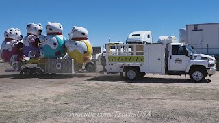 Carnival truck drivers and workers come to Arizona, Truck Spotting USA by Trucks USA 4,376 views 1 month ago 8 minutes, 23 seconds