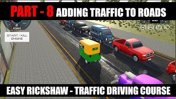 Adding Traffic To Roads With ITS Unity #8 | Rikshaw Simulator Game Course In Urdu / Hindi