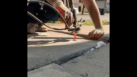 Injecting Polyurethane! 🤩🔥 via @leveled concrete    • • • • •    Follow us 👉@techineering👈 f