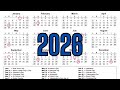 2026 Calendar (January, February, March, April...) with Holidays