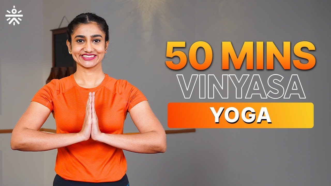 50-Minute Vinyasa Yoga for Beginners | Yoga for Strength & Flexibility ...