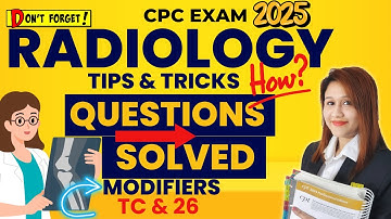 Use of Modifiers TC and 26 in Radiology | Medical Coding Explained for CPC Exam Success