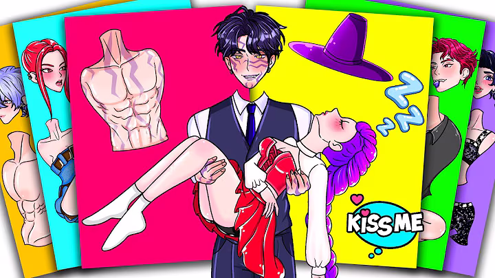 HUNTRIX RUMI Asleep in SAJA BOYS JINU’s Arms ❤️ KPOP DEMON HUNTERS | Sticker Book DIY