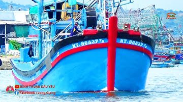 🔴 Fishing boat Cảnh Quay Năm Cập Giã Cào Lagi || Pha Súc Cà Ná Ra Khơi Đông Nghẹt