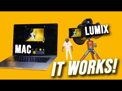 Wireless Remote Control Panasonic Lumix camera with a Mac